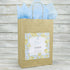 Wedding Favour Bag - Personalised Wedding Favour Vintage Brown Gift Bag - Gold Roses
