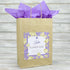 Wedding Favour Bag - Personalised Wedding Favour Vintage Brown Gift Bag - Gold Roses