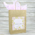 Wedding Favour Bag - Personalised Wedding Favour Vintage Brown Gift Bag - Gold Roses