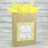 Wedding Favour Bag - Personalised Wedding Favour Vintage Brown Gift Bag - Gold Roses