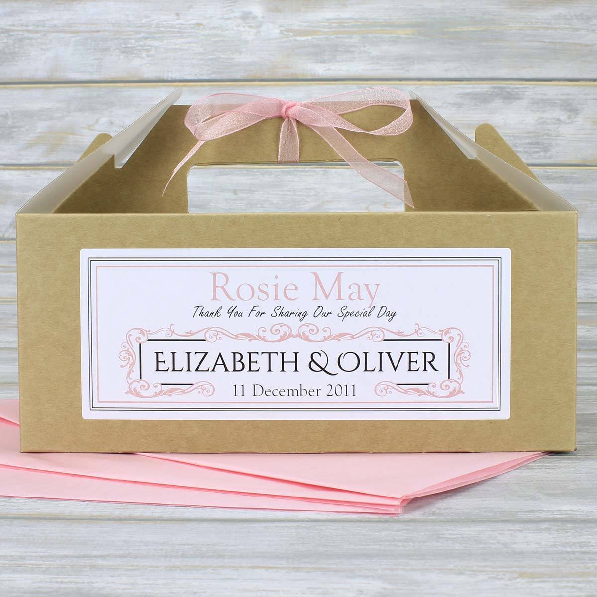 Wedding Favour Box - Personalised Children's Or Guest Wedding Favour Box