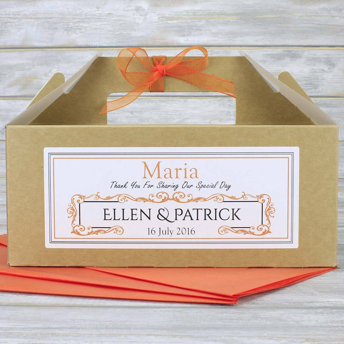 Wedding Favour Box - Personalised Children's Or Guest Wedding Favour Box