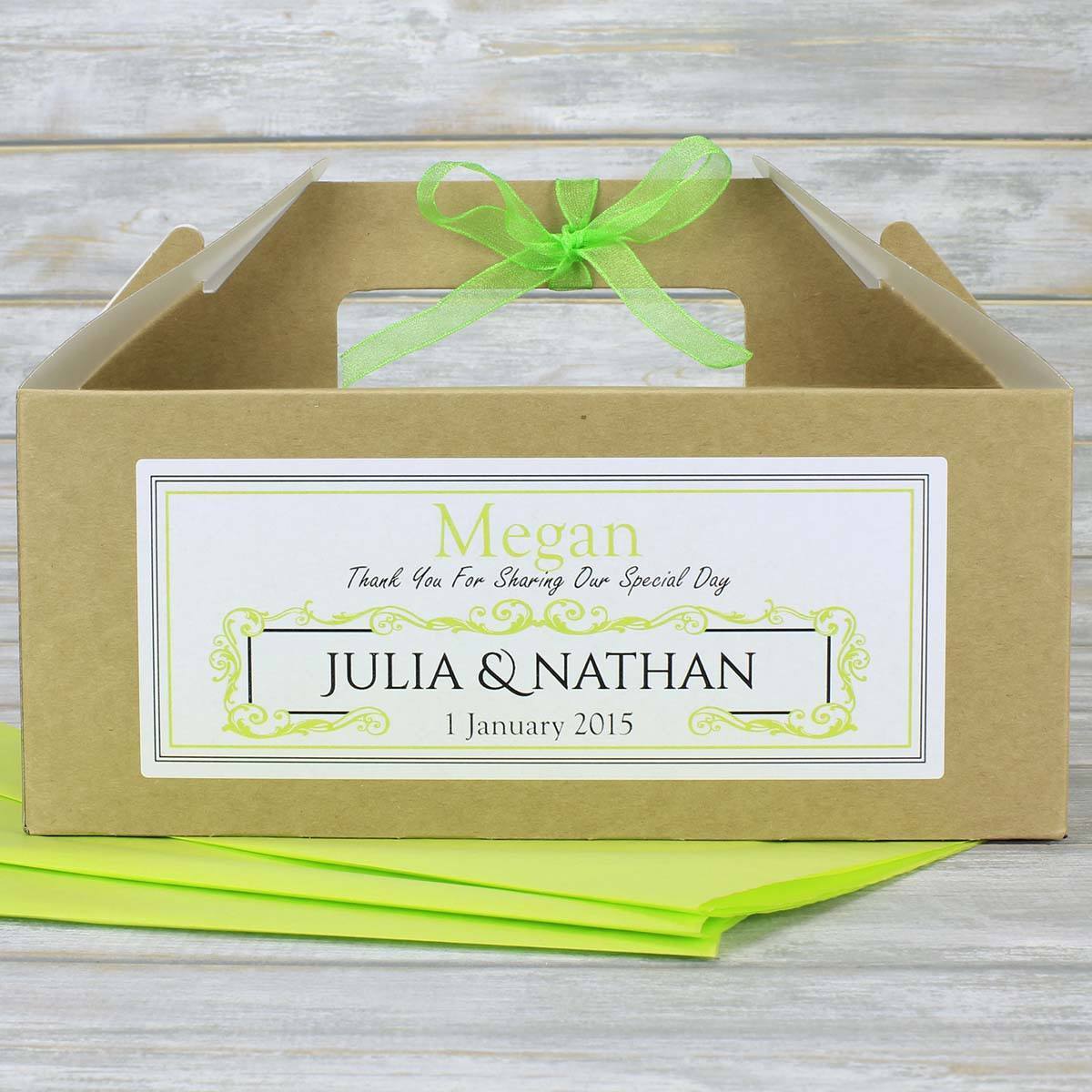 Wedding Favour Box - Personalised Children's Or Guest Wedding Favour Box