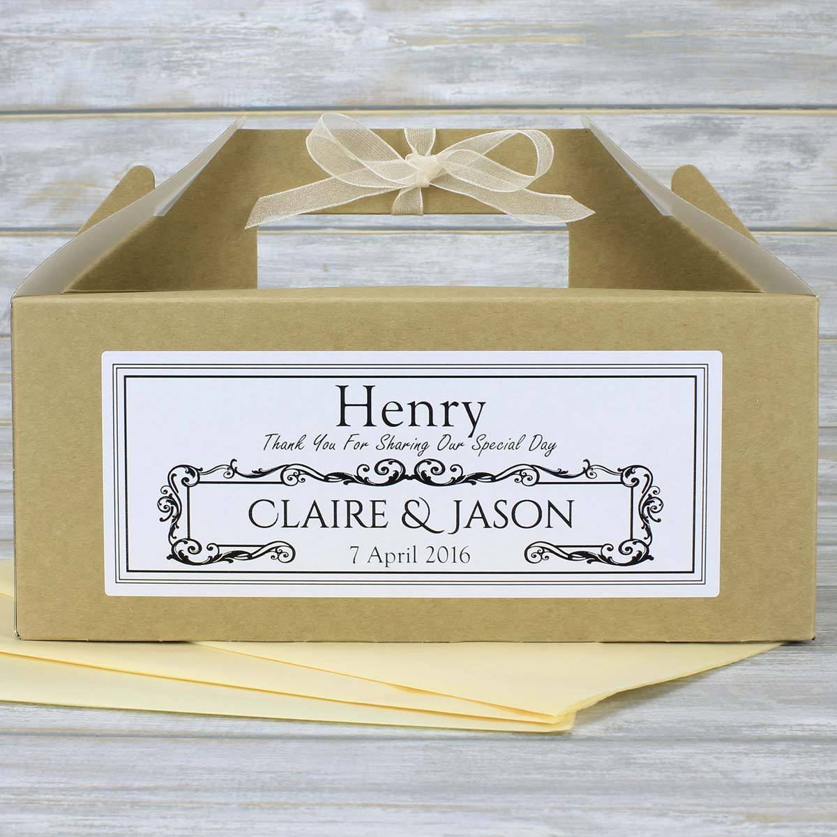 Wedding Favour Box - Personalised Children's Or Guest Wedding Favour Box