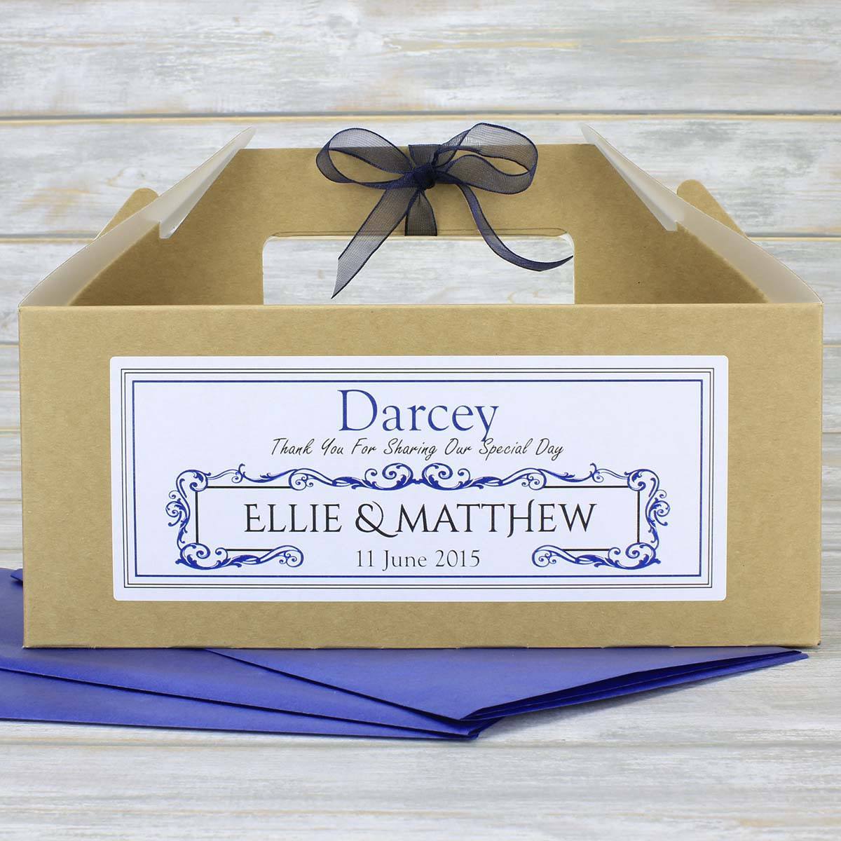 Wedding Favour Box - Personalised Children's Or Guest Wedding Favour Box