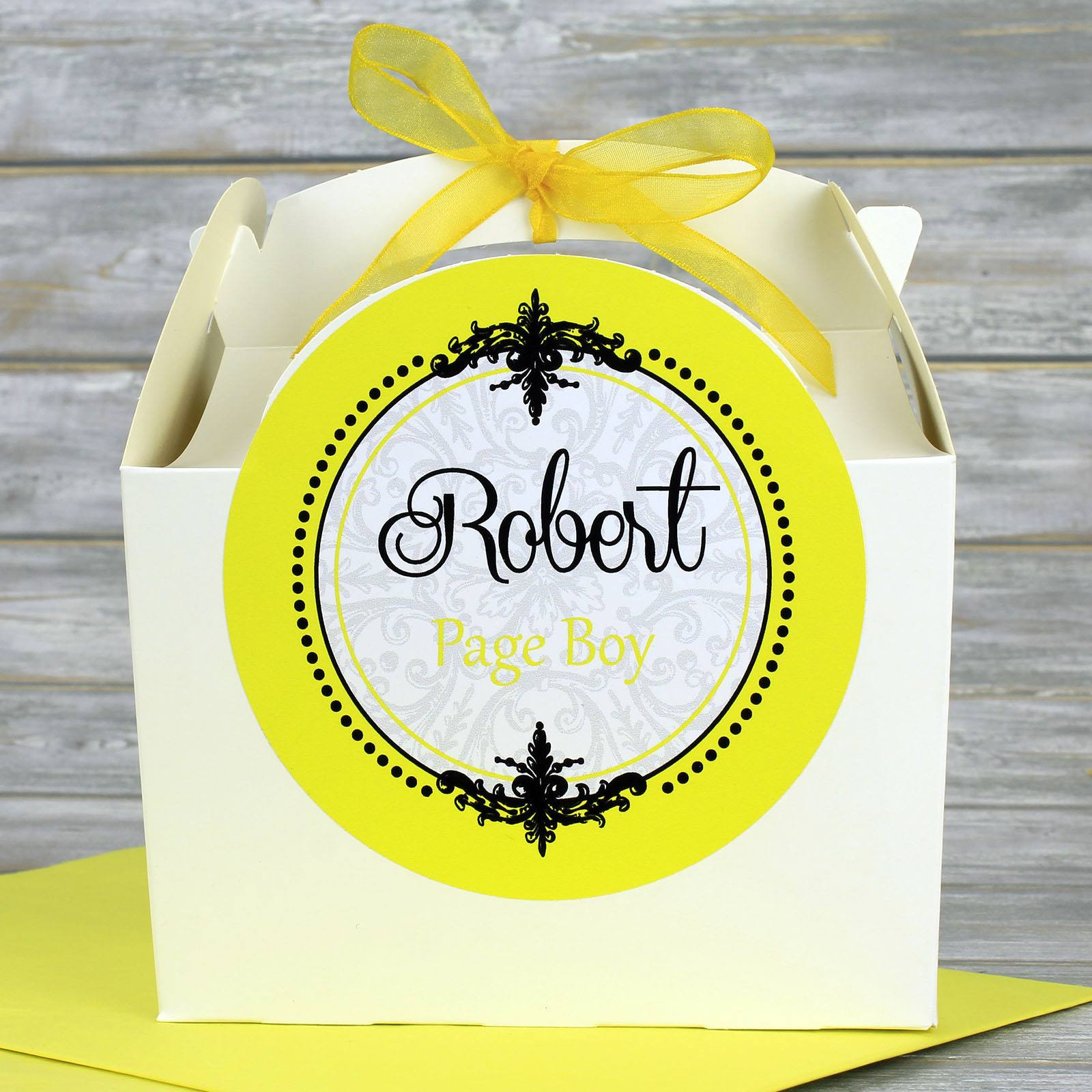 Wedding Favour Box - Personalised White Children's Activity Box Or Guest Wedding Favour