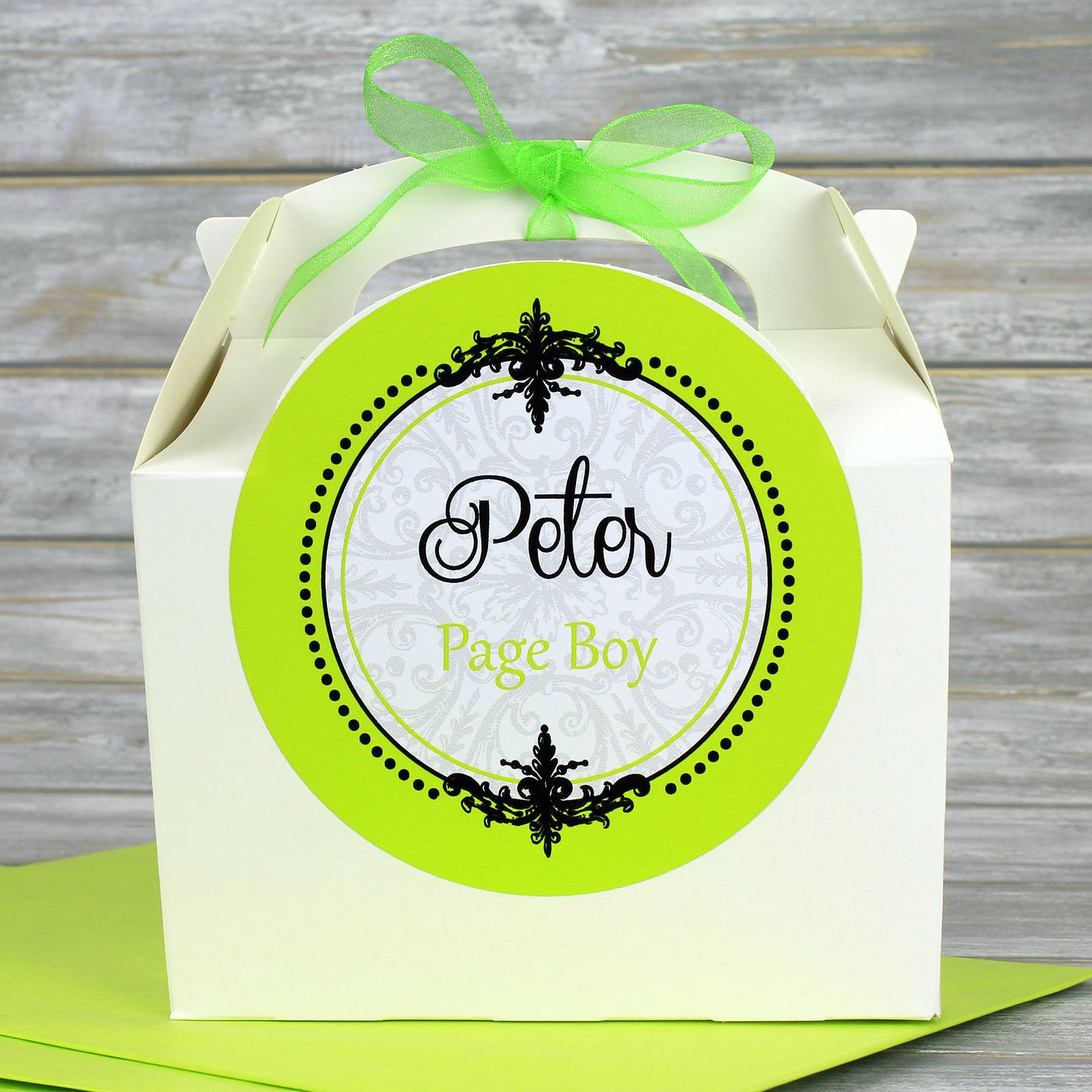 Wedding Favour Box - Personalised White Children's Activity Box Or Guest Wedding Favour