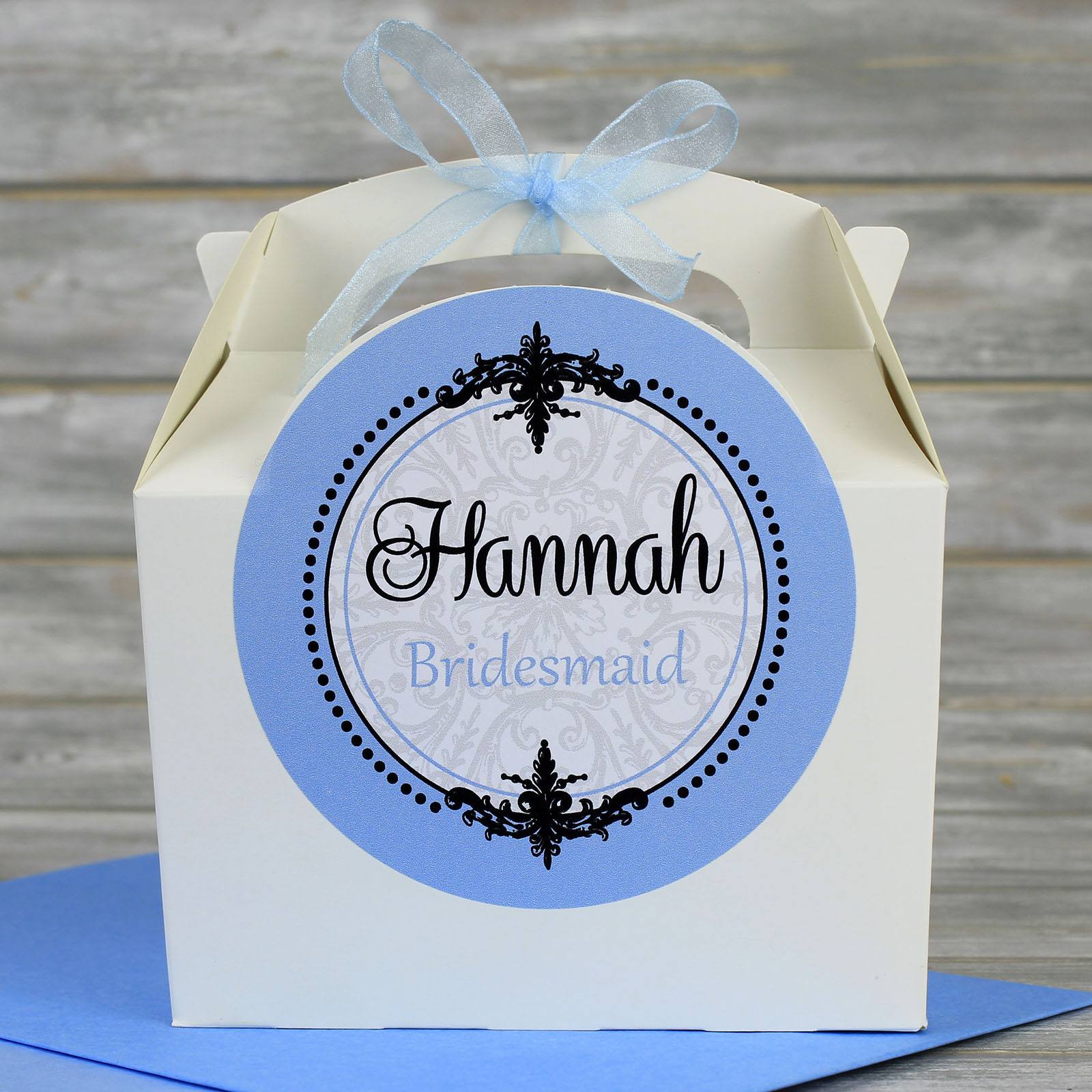 Wedding Favour Box - Personalised White Children's Activity Box Or Guest Wedding Favour