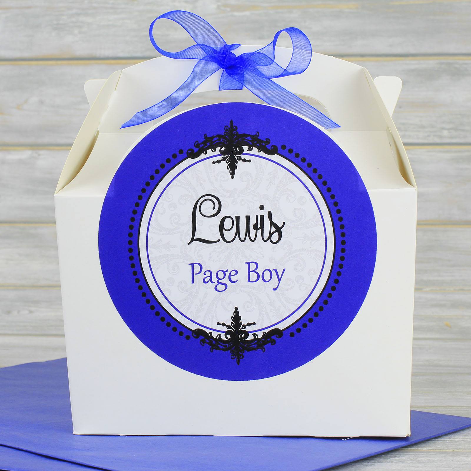 Wedding Favour Box - Personalised White Children's Activity Box Or Guest Wedding Favour